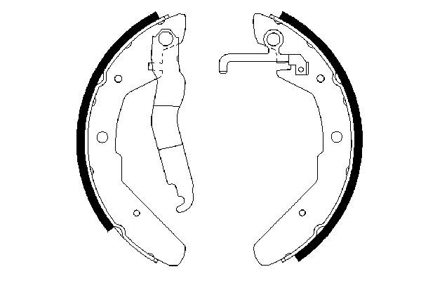Piduriklotside komplekt BOSCH 0 986 487 279