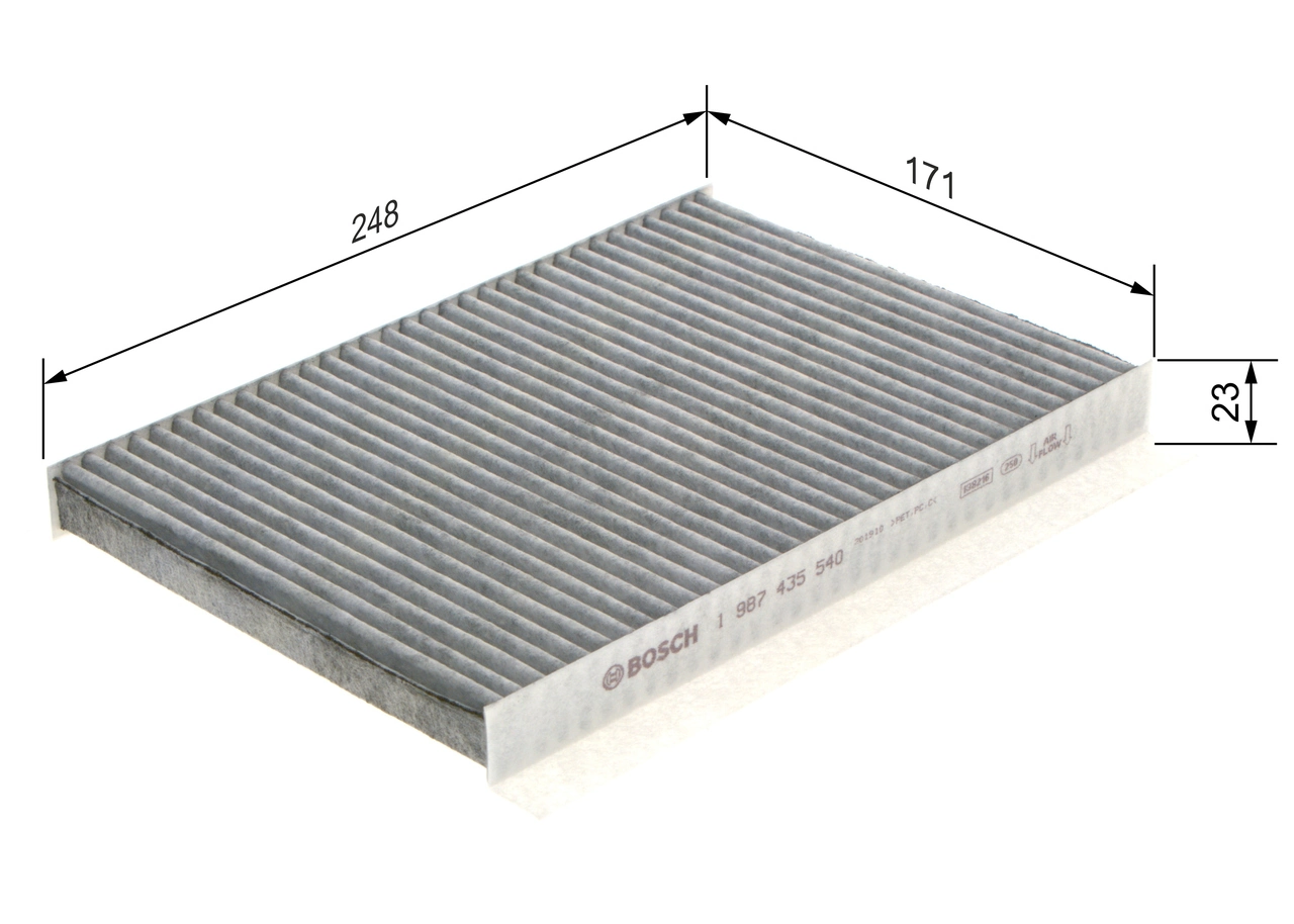 Filter, salongiõhk BOSCH 1 987 435 540