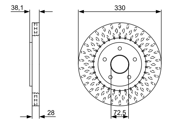 Piduriketas BOSCH 0 986 479 V85