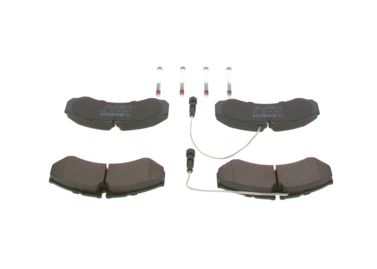 Piduriklotsi komplekt, ketaspidur BOSCH 0 986 494 239