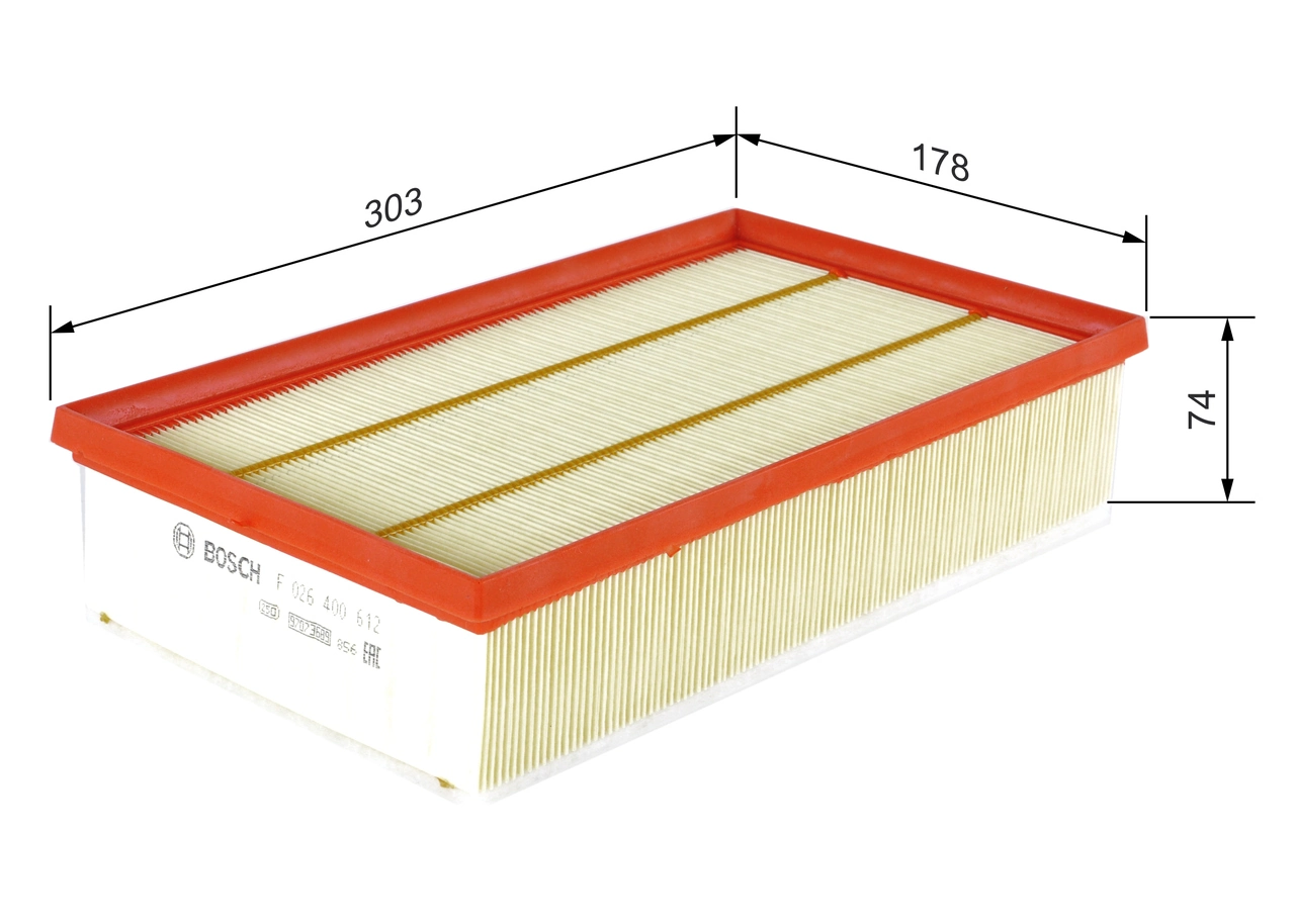 Õhufilter BOSCH F 026 400 612