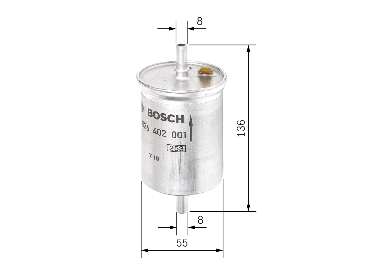 Kütusefilter BOSCH F 026 402 001