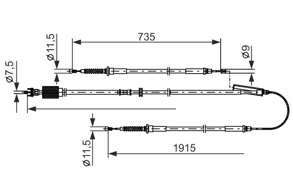 Tross, seisupidur BOSCH 1 987 482 801