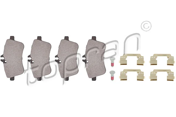 Piduriklotsi komplekt, ketaspidur TOPRAN 401 437