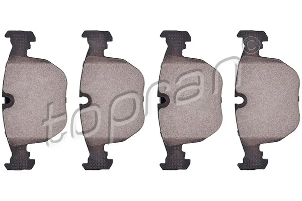 Piduriklotsi komplekt, ketaspidur TOPRAN 500 834