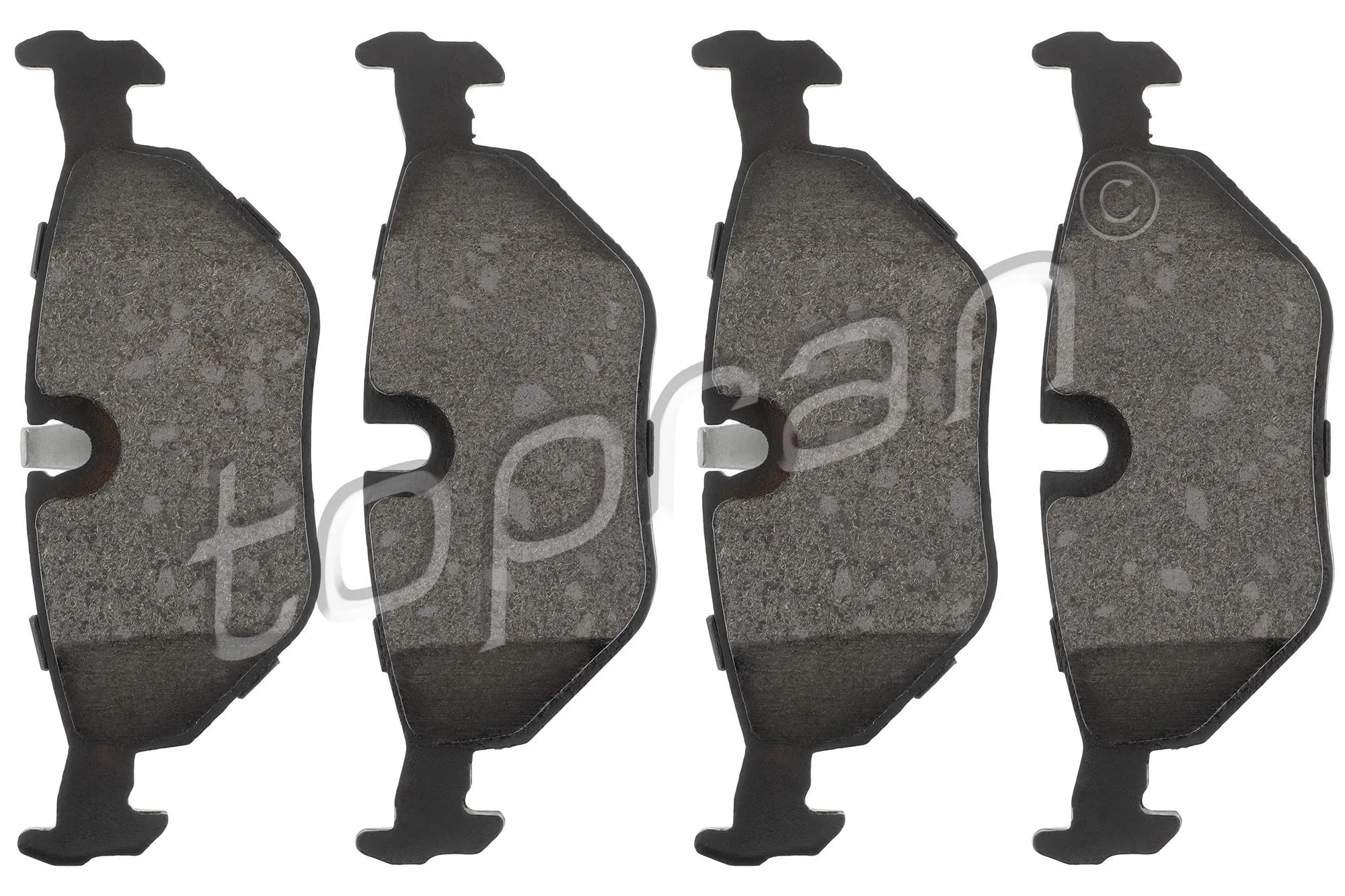 Piduriklotsi komplekt, ketaspidur TOPRAN 500 383