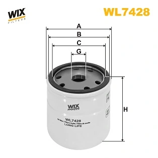 Õlifilter WIX FILTERS WL7428