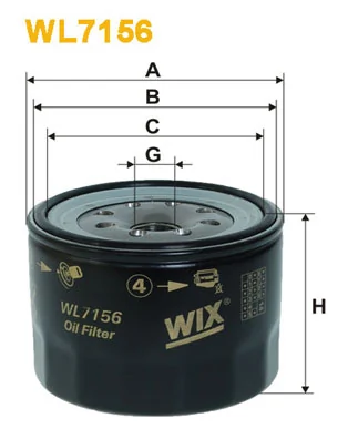 Õlifilter WIX FILTERS WL7156