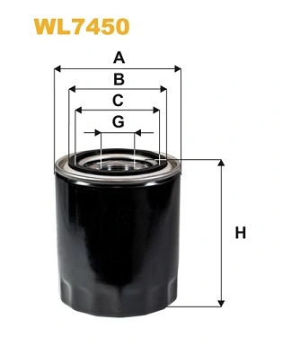 Õlifilter WIX FILTERS WL7450