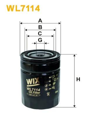 Õlifilter WIX FILTERS WL7114