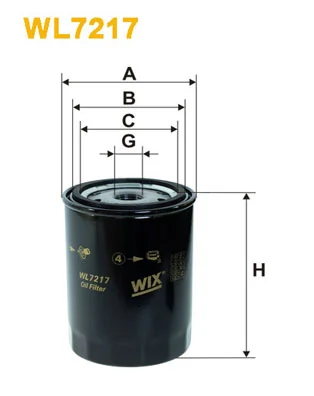Õlifilter WIX FILTERS WL7217