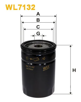 Õlifilter WIX FILTERS WL7132