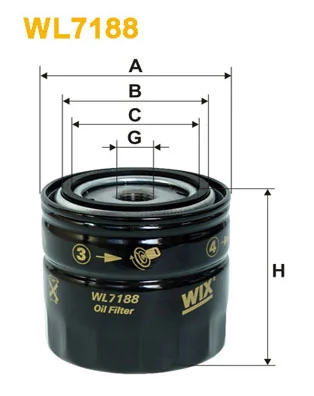 Õlifilter WIX FILTERS WL7188