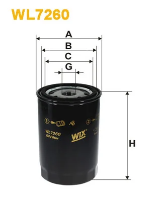 Õlifilter WIX FILTERS WL7260