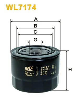 Õlifilter WIX FILTERS WL7174