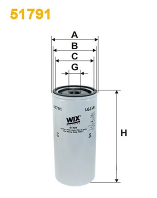 Õlifilter WIX FILTERS 51791