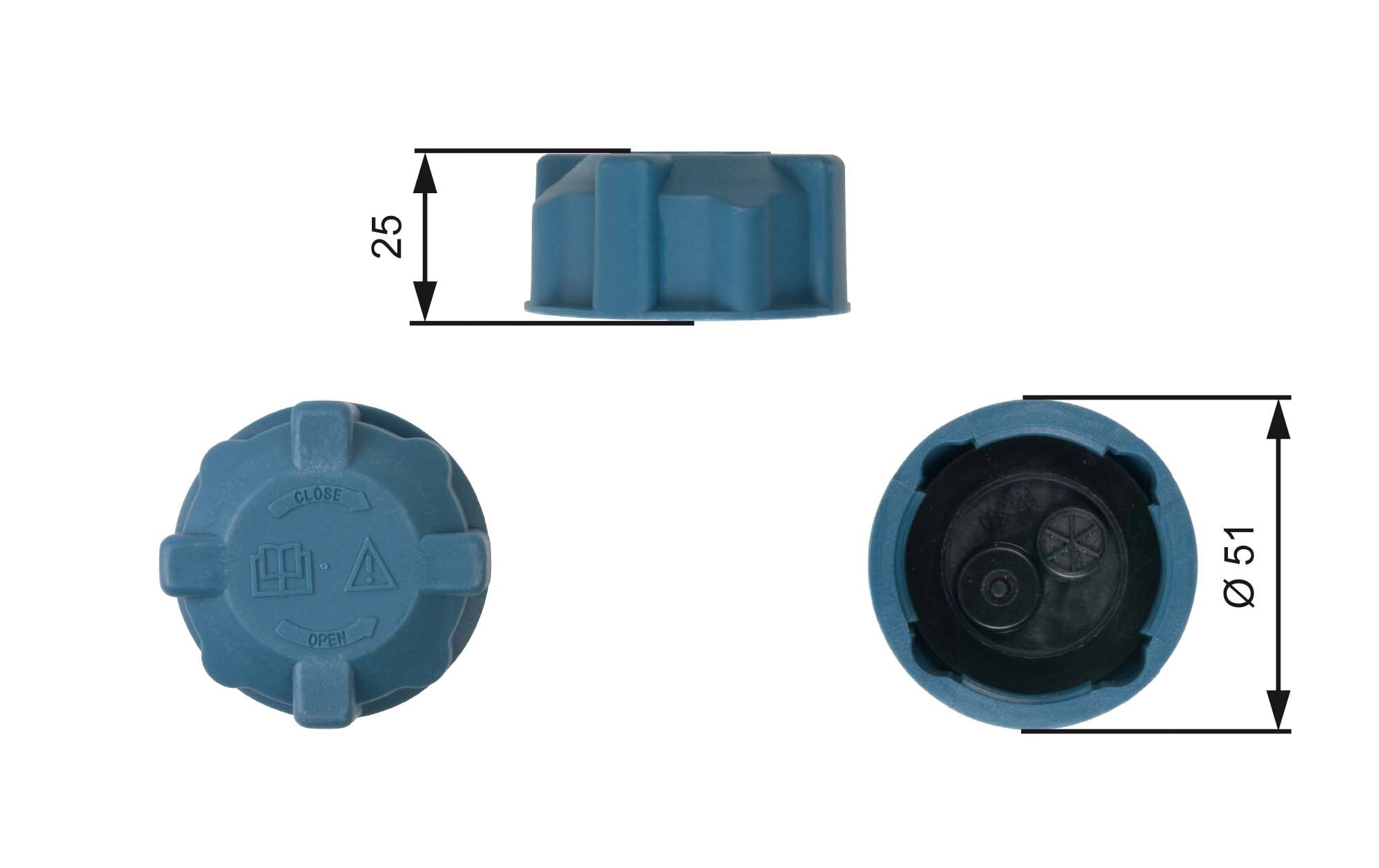 Sulgurkate, jahutusvedeliku mahuti GATES RC220