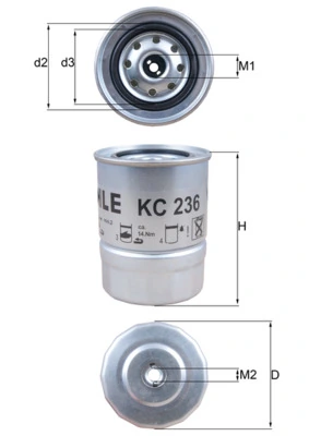 Kütusefilter KNECHT KC 236