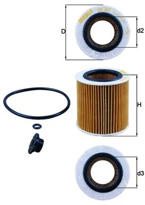 Õlifilter KNECHT OX 387D1