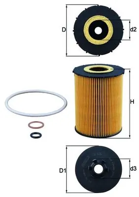 Õlifilter KNECHT OX 636D