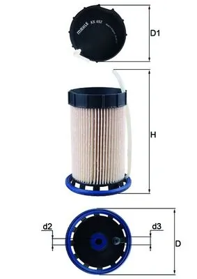 Kütusefilter KNECHT KX 492