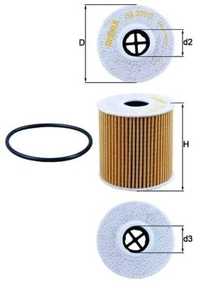 Õlifilter KNECHT OX 339/2D