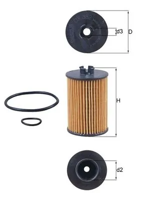 Õlifilter KNECHT OX 382D
