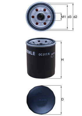 Õlifilter KNECHT OC 217/6