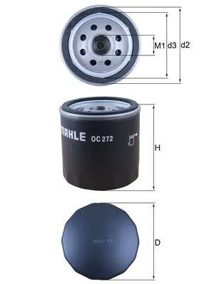 Õlifilter KNECHT OC 272