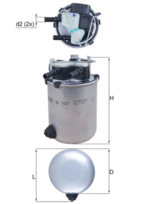 Kütusefilter KNECHT KL 1027