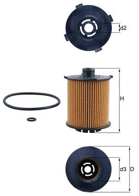 Õlifilter KNECHT OX 1357D