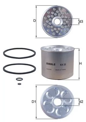 Kütusefilter KNECHT KX 23D