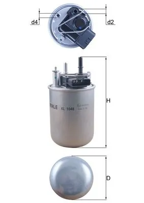 Kütusefilter KNECHT KL 1048