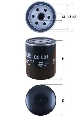 Õlifilter KNECHT OC 501
