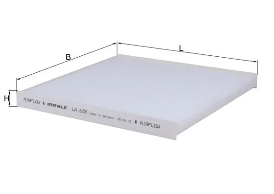 Filter, salongiõhk KNECHT LA 635