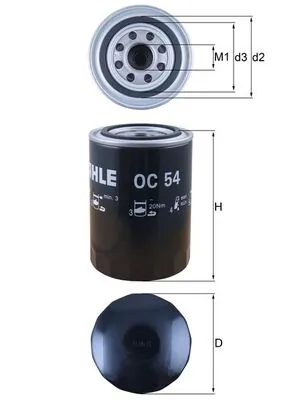 Õlifilter KNECHT OC 54