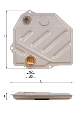 Hüdraulikafilter, automaatkäigukast KNECHT HX 46