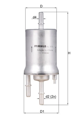 Kütusefilter KNECHT KL 572