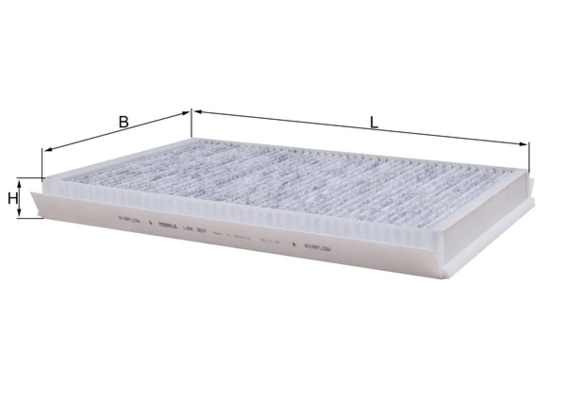 Filter, salongiõhk KNECHT LAK 307