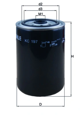 Kütusefilter KNECHT KC 197