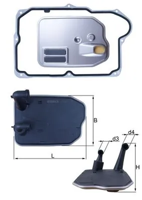 Hüdraulikafilter, automaatkäigukast KNECHT HX 161D