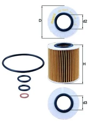 Õlifilter KNECHT OX 166/1D