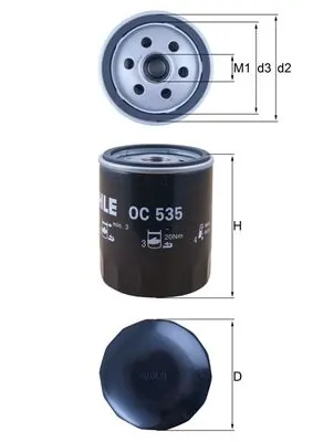 Õlifilter KNECHT OC 535