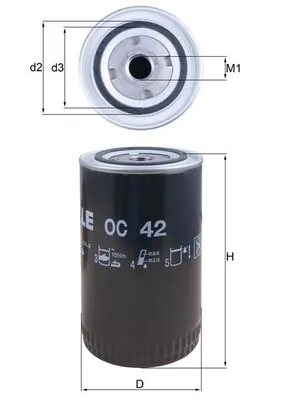 Õlifilter KNECHT OC 42