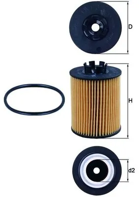 Õlifilter KNECHT OX 173/2D