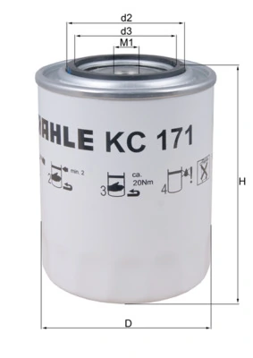 Kütusefilter KNECHT KC 171