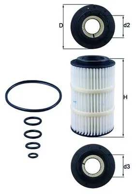 Õlifilter KNECHT OX 345/7D