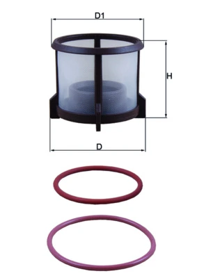 Kütusefilter KNECHT KX 72D2