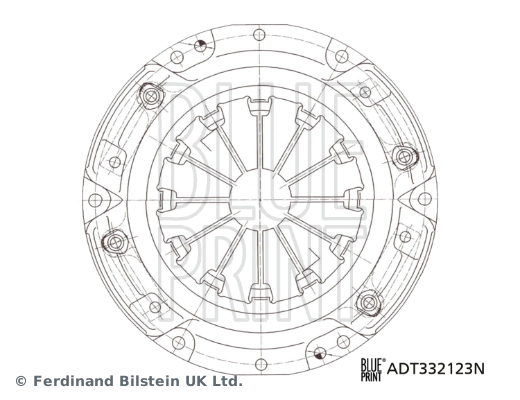 Sidurisurveplaat BLUE PRINT ADT332123N