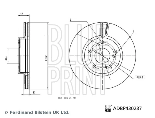 Piduriketas BLUE PRINT ADBP430237